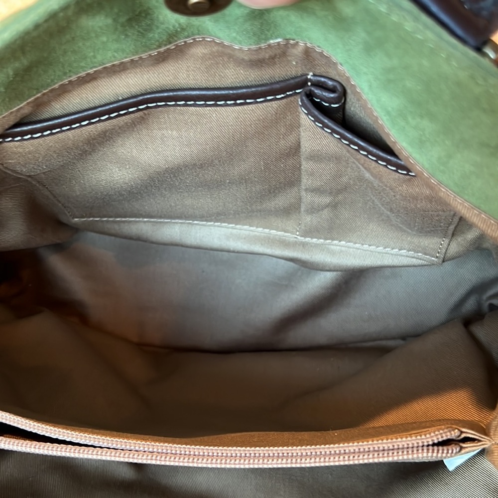 NWOT - RARE Vintage Eddie Bauer Leather Suede Purse - Picture 13 of 16